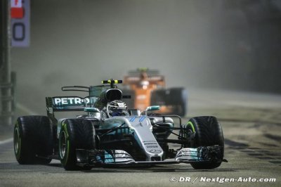 Bottas révèle avoir eu des problèmes de vision à Singapour