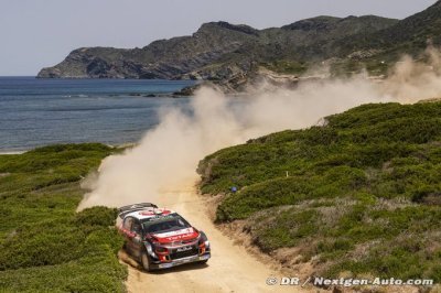 Tir groupé pour les Citroën C3 WRC à l’arrivée en Sardaigne