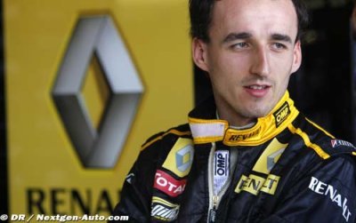 Kubica cautious before Renault runs low exhausts