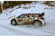 Meeke et Lefebvre au départ du Monte-Carlo avec Abu Dhabi Total WRT
