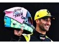 Daniel Ricciardo présente son nouveau casque 