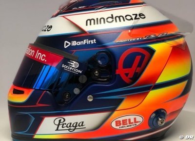 Romain Grosjean a dévoilé son casque pour 2020