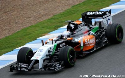 Juncadella découvre la Force India sur piste humide