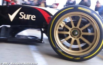 Hembery: The new tyres looked stunning fitted to the Lotus