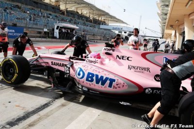 Force India pas satisfaite par les noms et numéros sur les F1