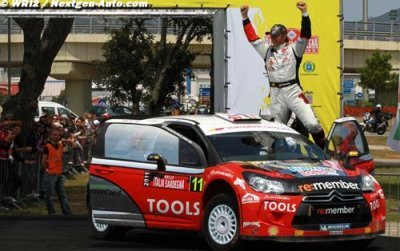 First podium of the season for Petter Solberg