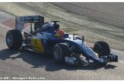 Sauber en tournage promotionnel à Barcelone