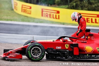 Le moteur de Leclerc a été détruit dans l’accident avec Stroll