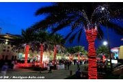 Le GP de Bahreïn au coucher du soleil et de nuit en 2014