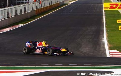 Webber ends opening day in Korea on top