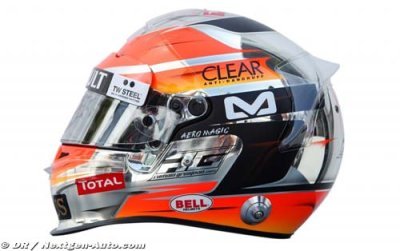Grosjean change encore de design pour son casque