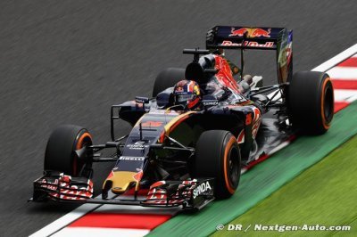 Les Toro Rosso en septième ligne, Kvyat devant Sainz