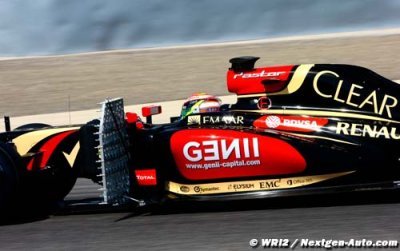 Maldonado a enfin pu travailler avec la Lotus E22