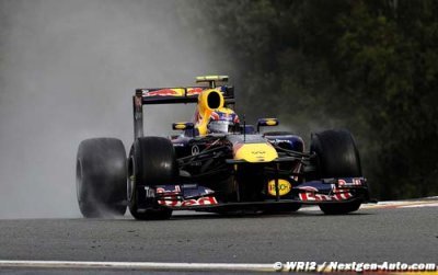 Webber shines in the wet