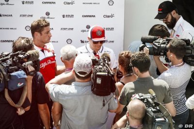 Raikkonen, Norris to check leg injuries on Friday