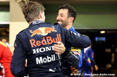Ricciardo n’a ni regrets ni jalousie de voir Verstappen champion