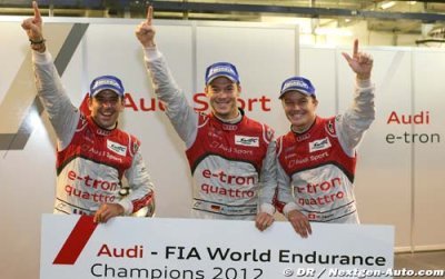 Les pilotes Audi champions du monde d’endurance 2012 