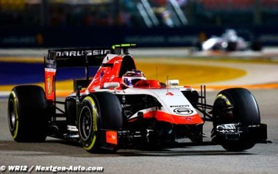 Max Chilton loin derrière Bianchi