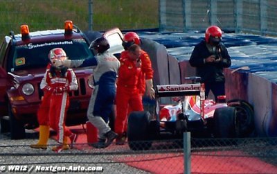 Fuoco en colère d’avoir crashé la Ferrari