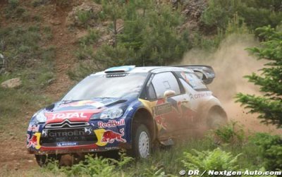 The Citroën DS3s WRC keep pushing