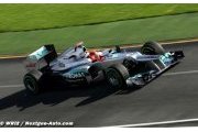 La Mercedes W03 plaît à Schumacher