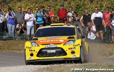 Henning Solberg moves up to eighth on fast French soil