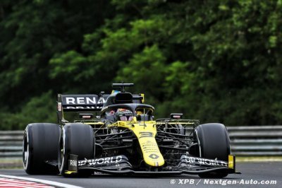 Renault F1 satisfaite de sa 1ère journée en Hongrie