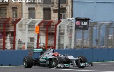 Schumacher keeps podium after stewards inquiry