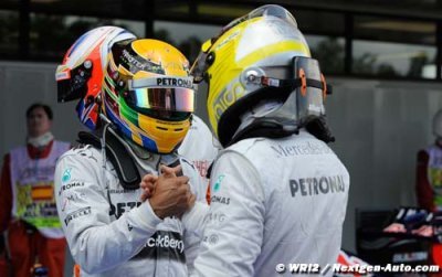 Rosberg happier with Hamilton as teammate - Brawn