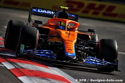 Officiel&nbsp;: Norris recule de trois places sur la grille à Bakou