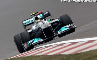 Mercedes a repris des couleurs à Shanghai