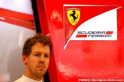 Vettel n’a même pas pu prendre le départ