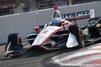 Newgarden gagne à St Petersburg, Rosenqvist impressionne