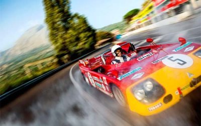 Ricciardo en Alfa Romeo sur le tracé de la Targa Florio