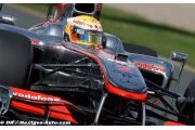 Hamilton sets the fastest time in the opening practice session