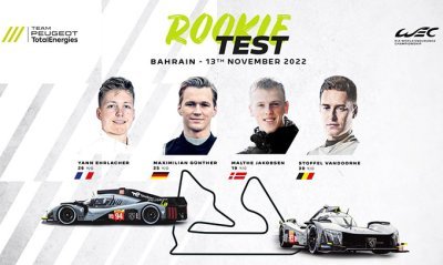 Peugeot dévoile les pilotes de la 9X8 au Rookie Test de Bahreïn