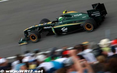 Lotus n’est pas loin de Sauber