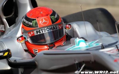 Mercedes plays down Schumacher’s fist-waving at Rosberg