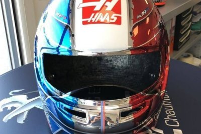 Un casque spécial pour Grosjean au Grand Prix de France