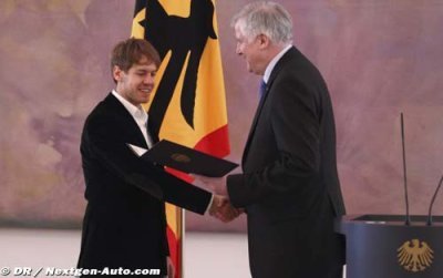 Vettel a reçu ses Lauriers d’Argent à Berlin