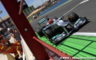 DRS slip could cost Schumacher Valencia podium