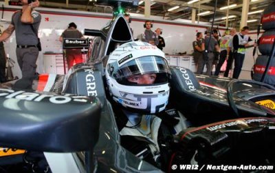 Giedo Van der Garde en piste en Allemagne