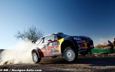 Ogier sort de la route