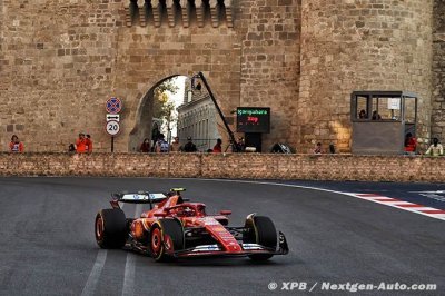 Sainz doit composer à Bakou avec une raideur de la nuque