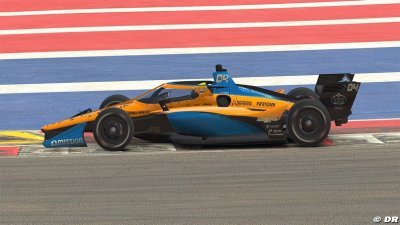Norris s’impose pour ses débuts virtuels en IndyCar