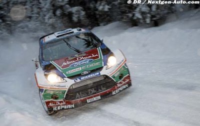 Hirvonen leads at the midday halt in Sweden