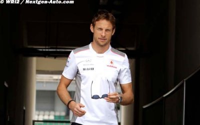 Button confiant et très impatient de rouler à Spa