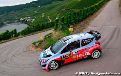 Hyundai involved in thrilling podium battle in Rallye Deutschland 