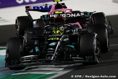 Hamilton déplore la stratégie et ironise sur ses progrès chez Mercedes F1