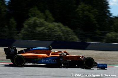 Norris regrette une erreur ‘stupide’, Sainz s’étonne du rythme des Racing Point